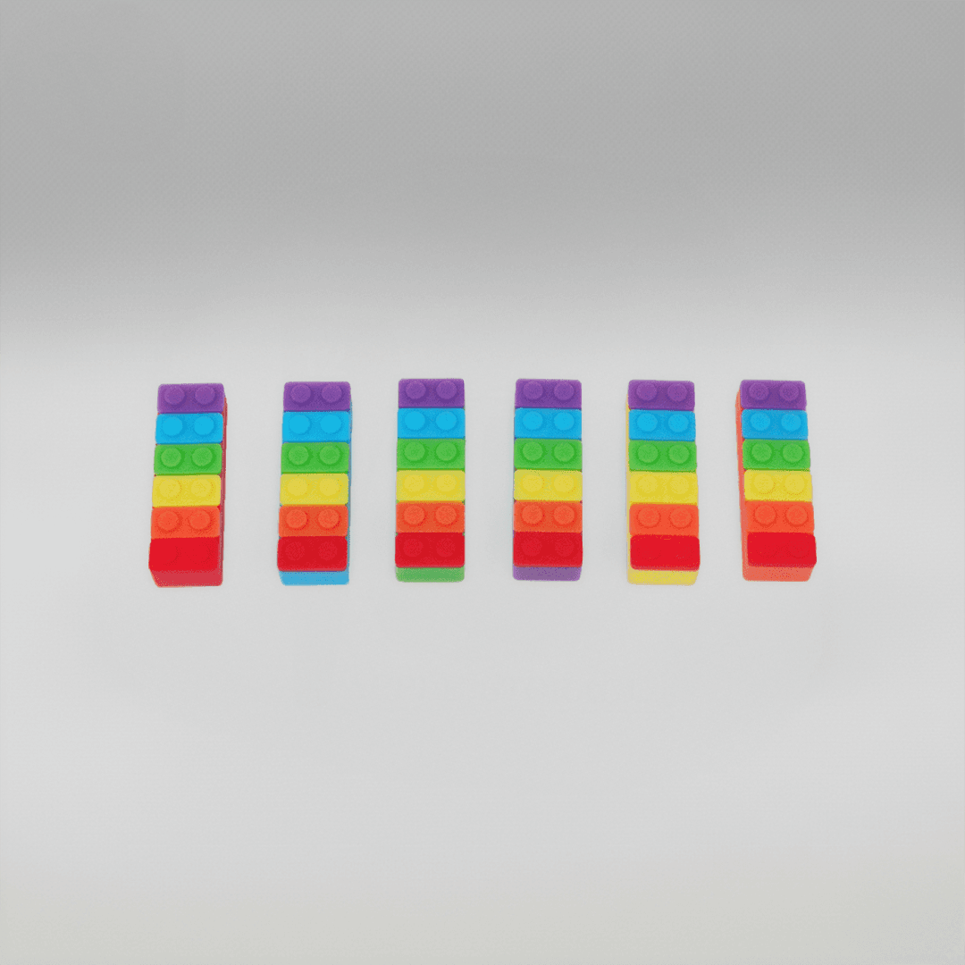 Prism Brick Pencil Chew Toppers - Image 1