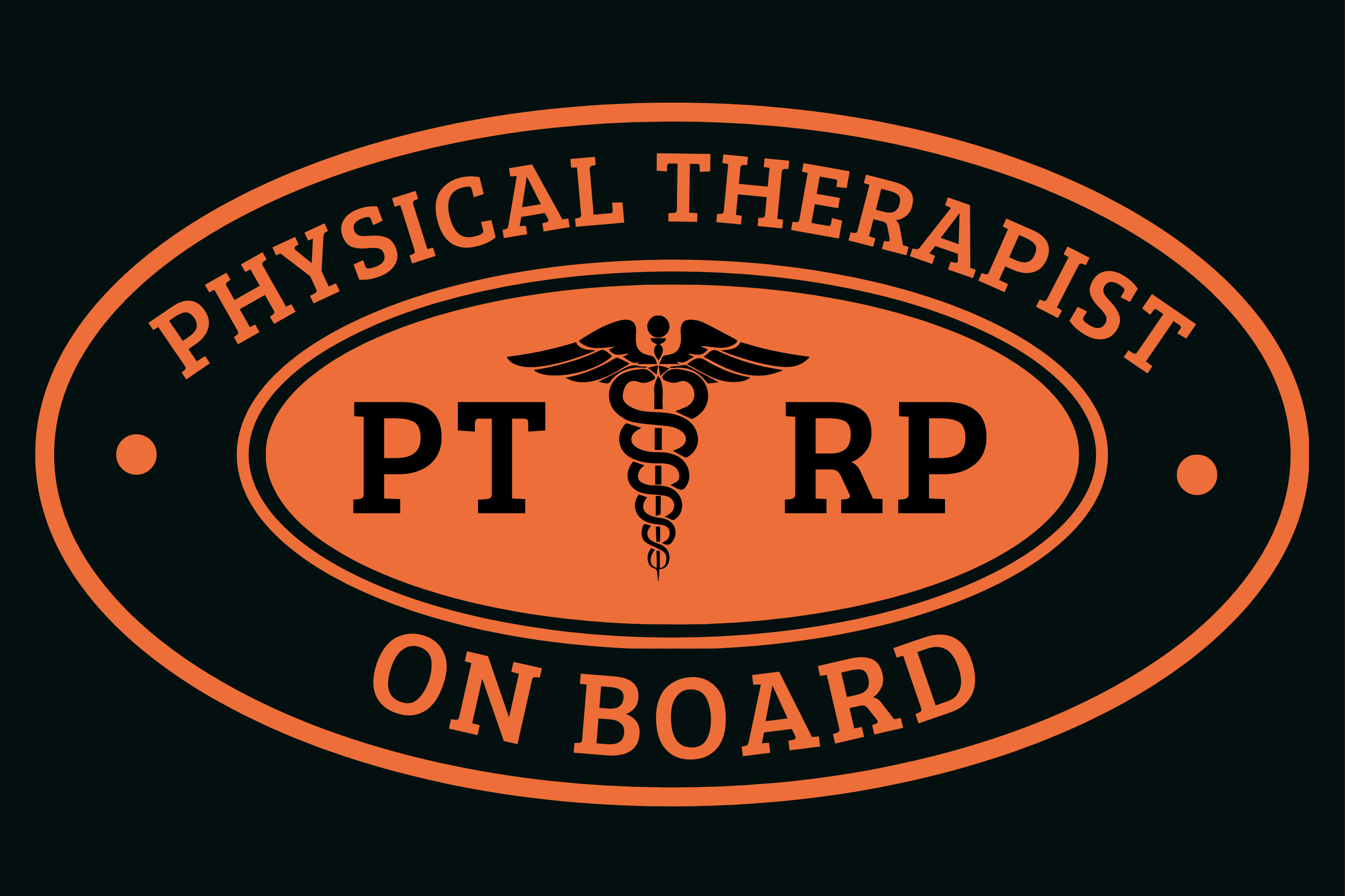 PTRP Car Emblem for Physical Therapists (Premium Quality) - Image 1