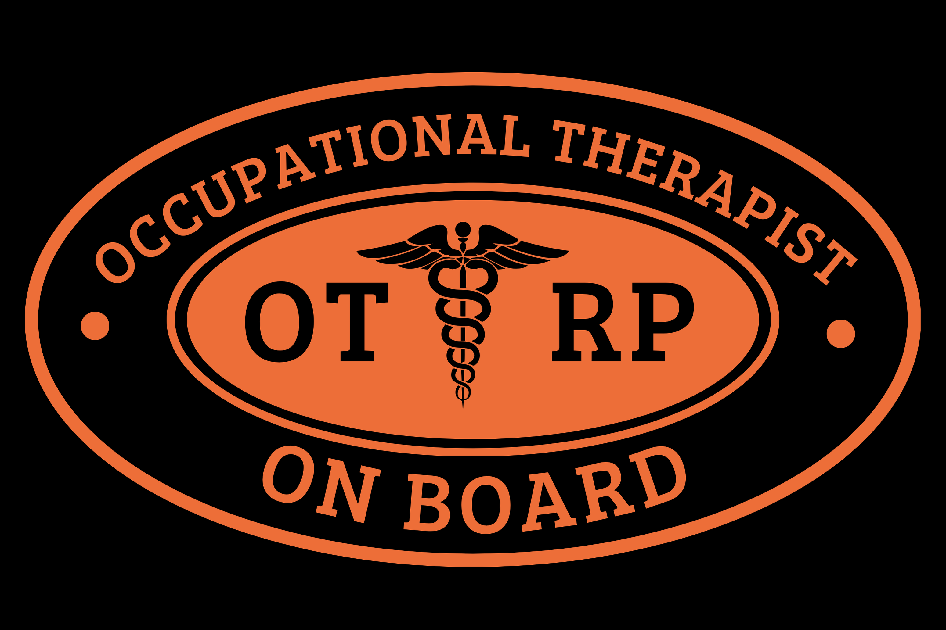 OTRP Car Emblem for Occupational Therapists (Premium Quality)
