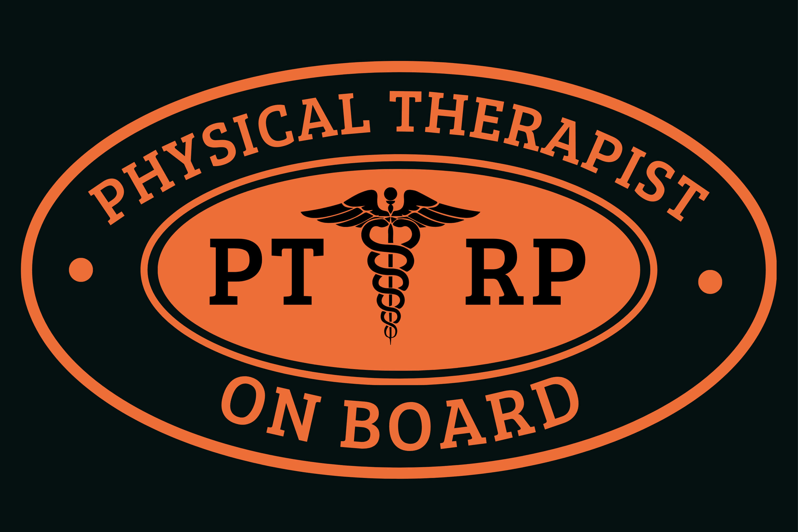 PTRP Car Emblem for Physical Therapists (Premium Quality)