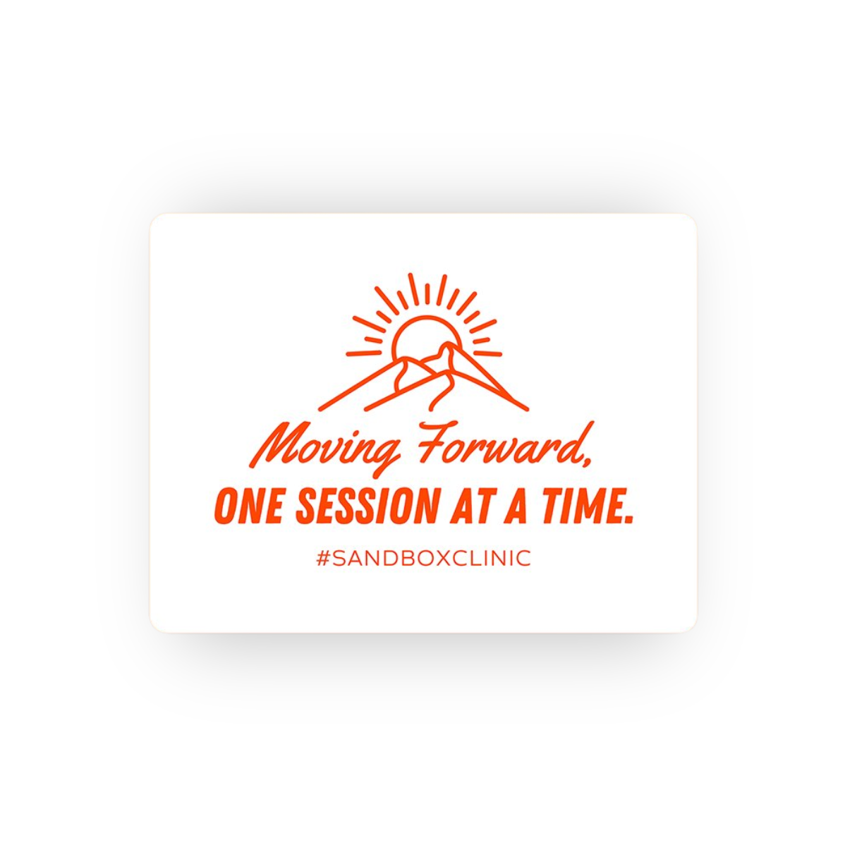 Moving Forward Sticker