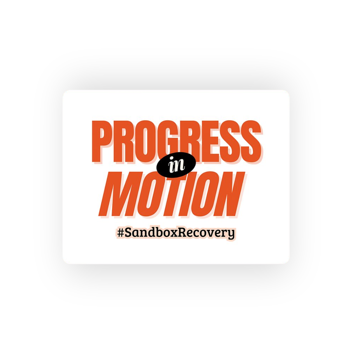 Progress in Motion Sticker